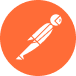 Postman logo — QA Testing tech stack at AdamIS Tech