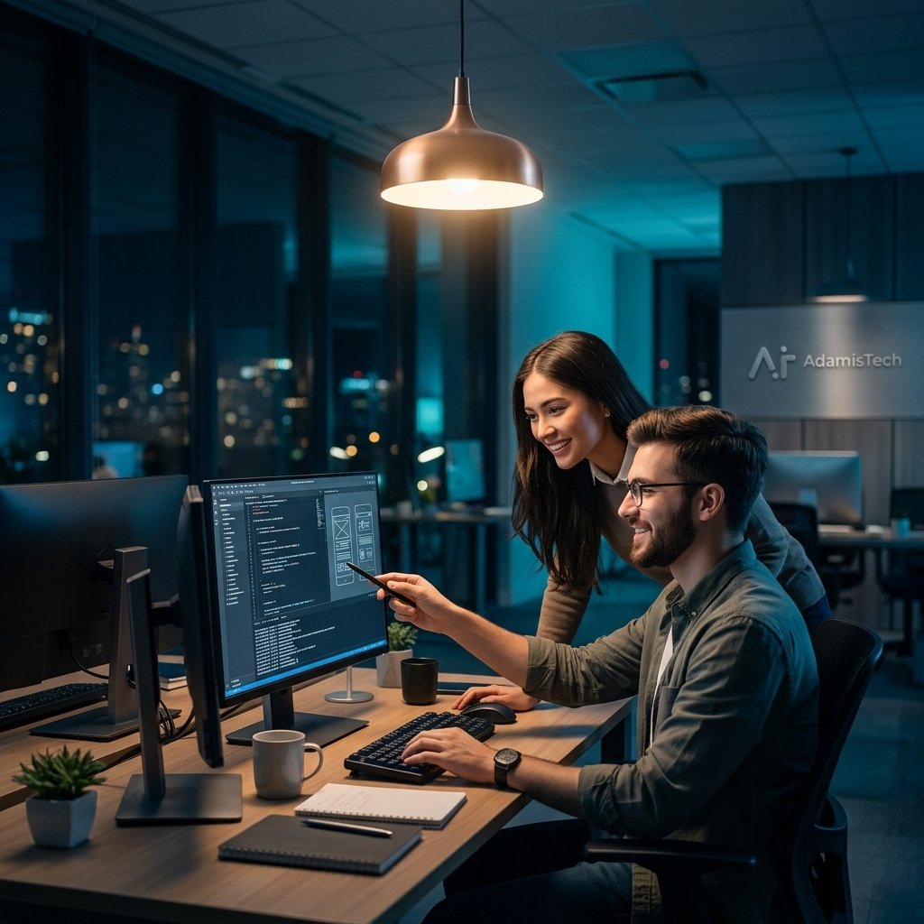 AdamIS Tech team collaboration on digital projects